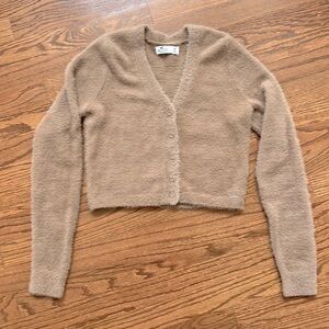Hollister Long Sleeve Cropped Cardigan Sweater size M